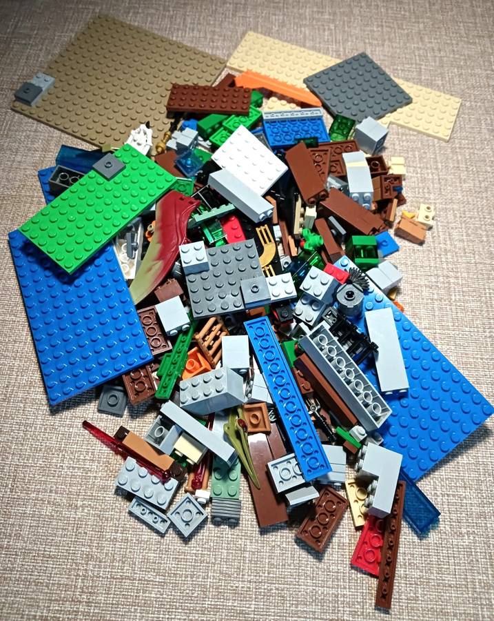 Original Lego Batch 0.5kg - 3 Minifigures - Prof Filius Flitwick Harry Potter - Disney Woody Bobble