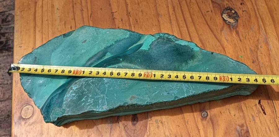 Huge 6.9kg Malachite Slab with Mesmorizingly Beautiful Banded Patterns