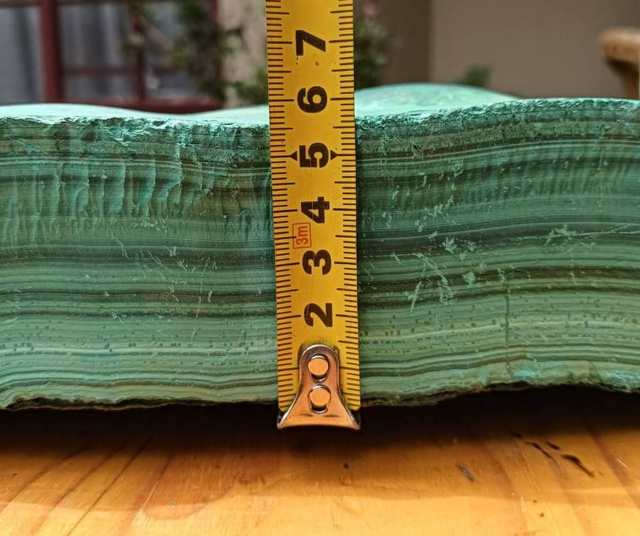 Huge 6.9kg Malachite Slab with Mesmorizingly Beautiful Banded Patterns