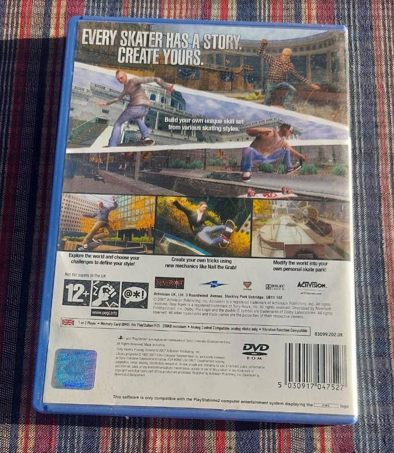 Tony Hawks Proving Ground 2007 Sony Playstation 2 Game with Booklet