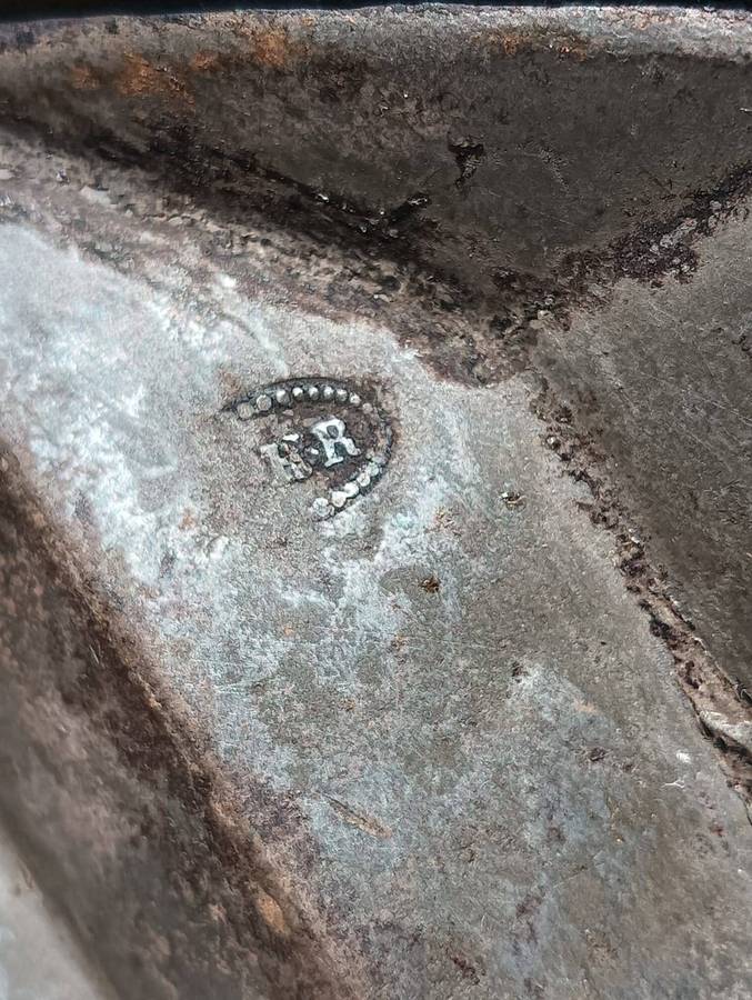 Pair of Antique Bundt Donut Shaped Cast Iron Cake Pans with Gate Marks