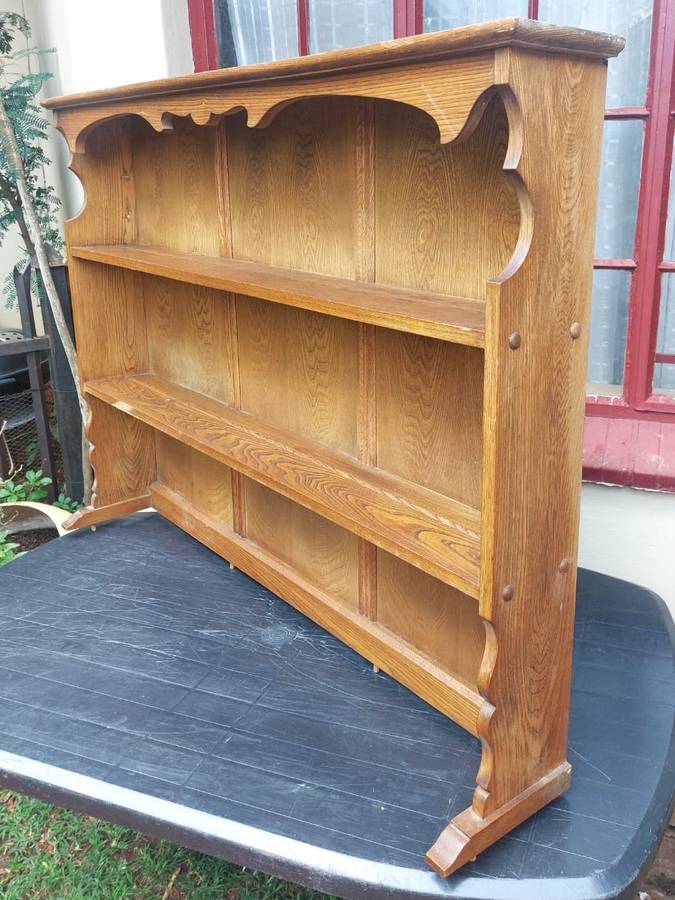 Striking Partridge Wood / Panga Panga / Patryshout Dresser Display Cabinet Top - COLLECTION ONLY