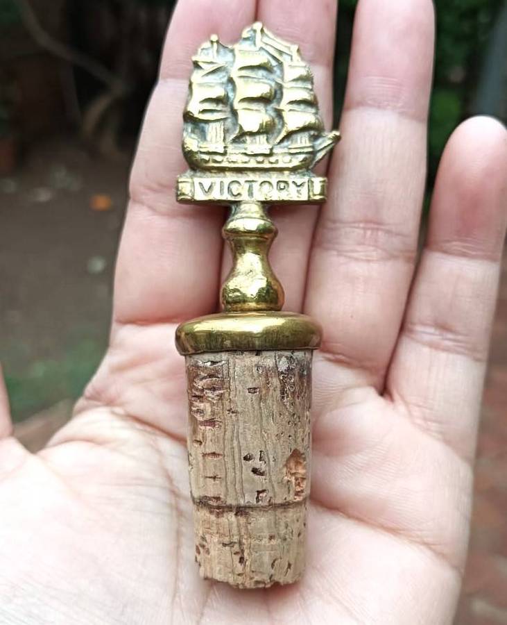 Nautical HMS Victory Bar Bottle Opener Set Union-Castle Line R.M.M.V. Capetown Castle Vintage 1940s