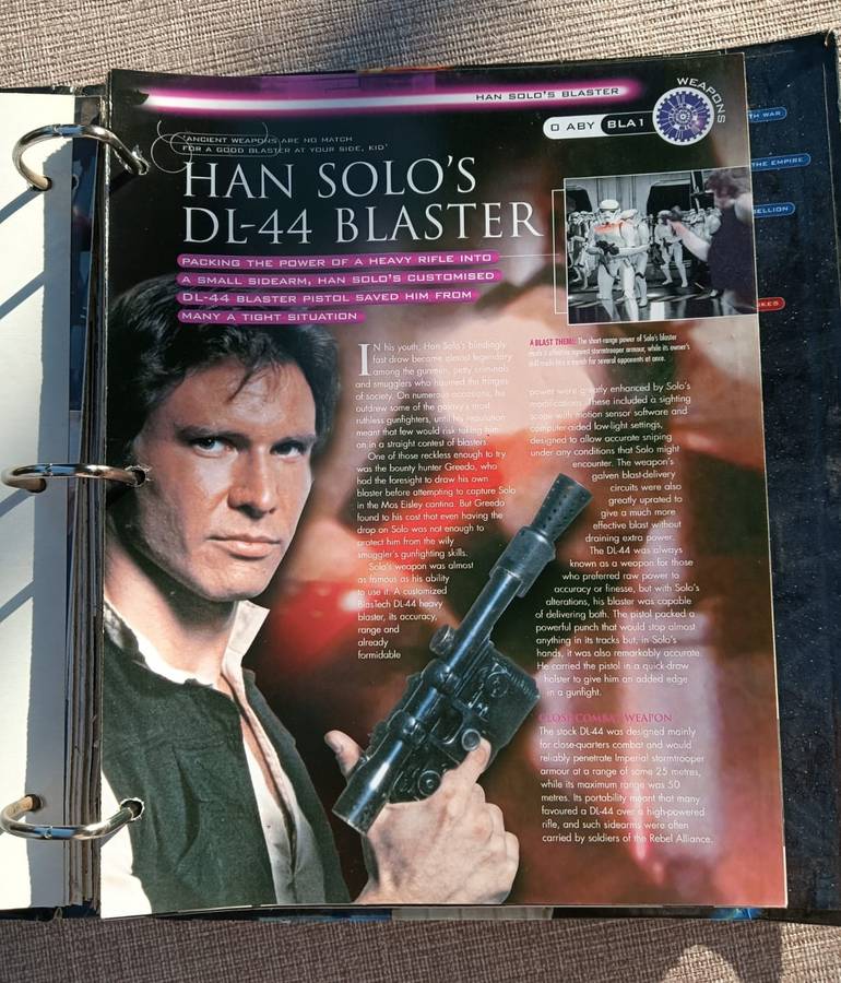 Star Wars 2002 De Agostini Fact File Ring Binder: Droids and Weapons and Technology