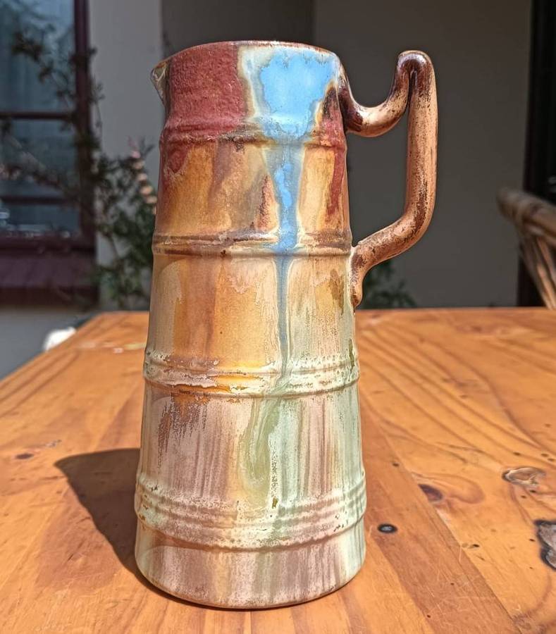 Rare Antique (c1869-1962) Watcombe Forge England Matt Glazed Art Deco Jug - Good Condition