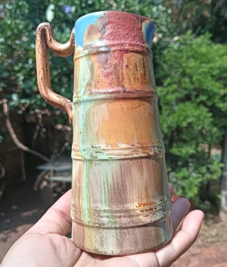 Rare Antique (c1869-1962) Watcombe Forge England Matt Glazed Art Deco Jug - Good Condition