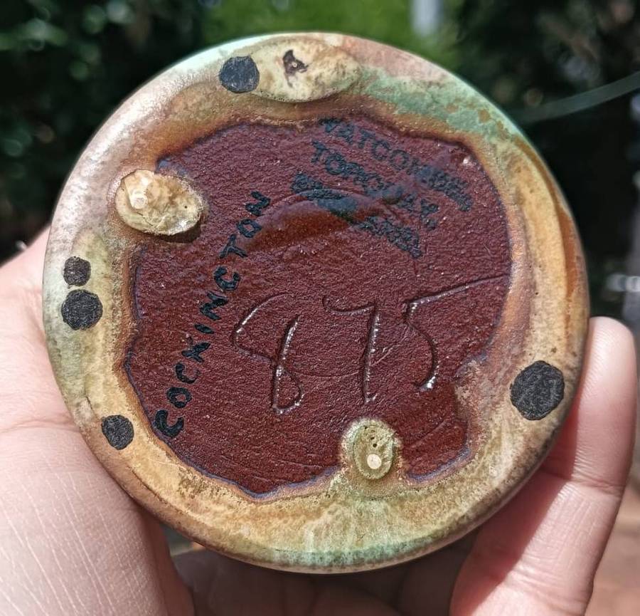 Rare Antique (c1869-1962) Watcombe Forge England Matt Glazed Art Deco Jug - Good Condition