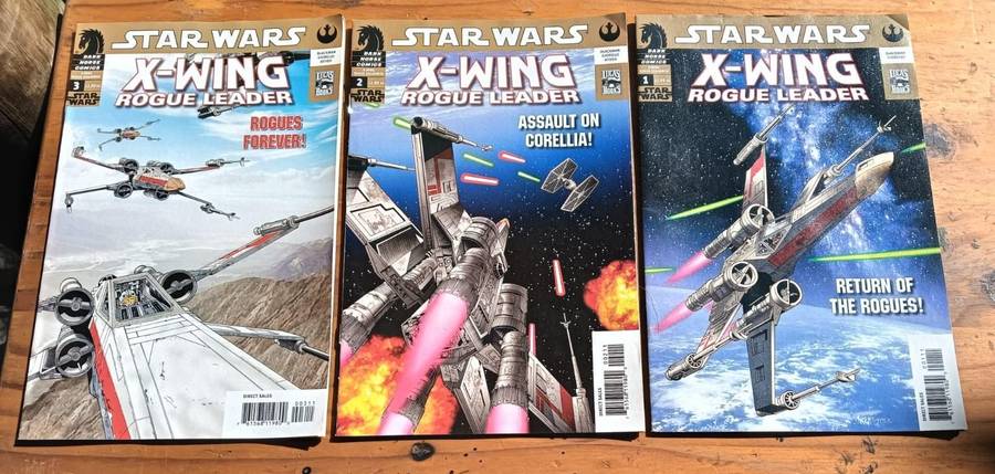 Star Wars Dark Horse 2005 X-Wing Rogue Leader Comic Series Complete No 1 to 3 In Excellent Condition