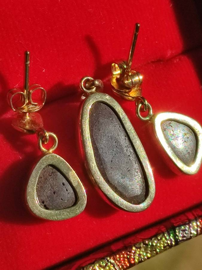 Opal Gold on Sterling Vintage Set