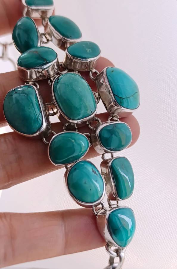 Sterling Vintage Turquoise Bracelet
