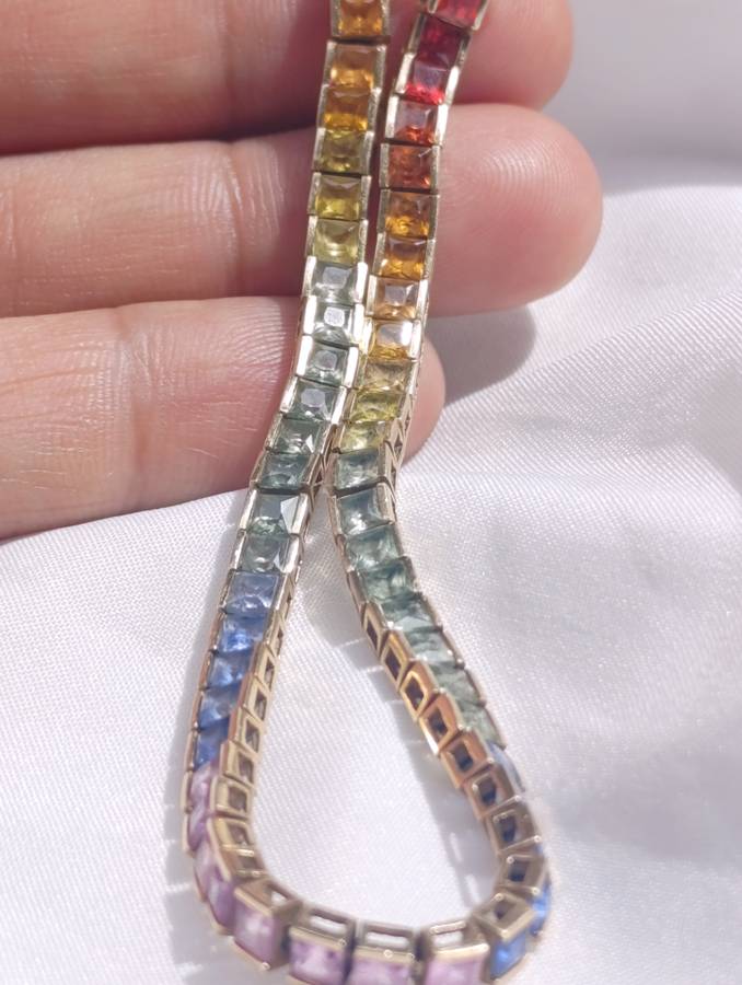 Rare Estate Find 14K Sapphire Bracelet
