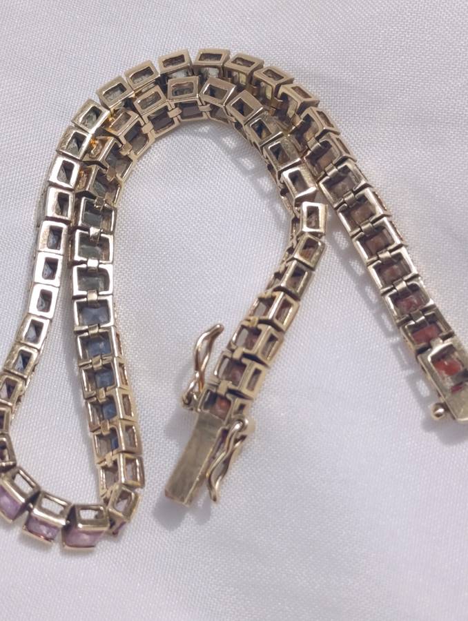 Rare Estate Find 14K Sapphire Bracelet