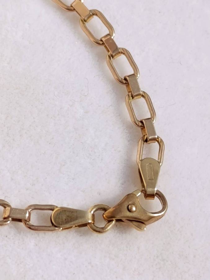 9ct Gold Vintage 4MM Paperclip Necklace