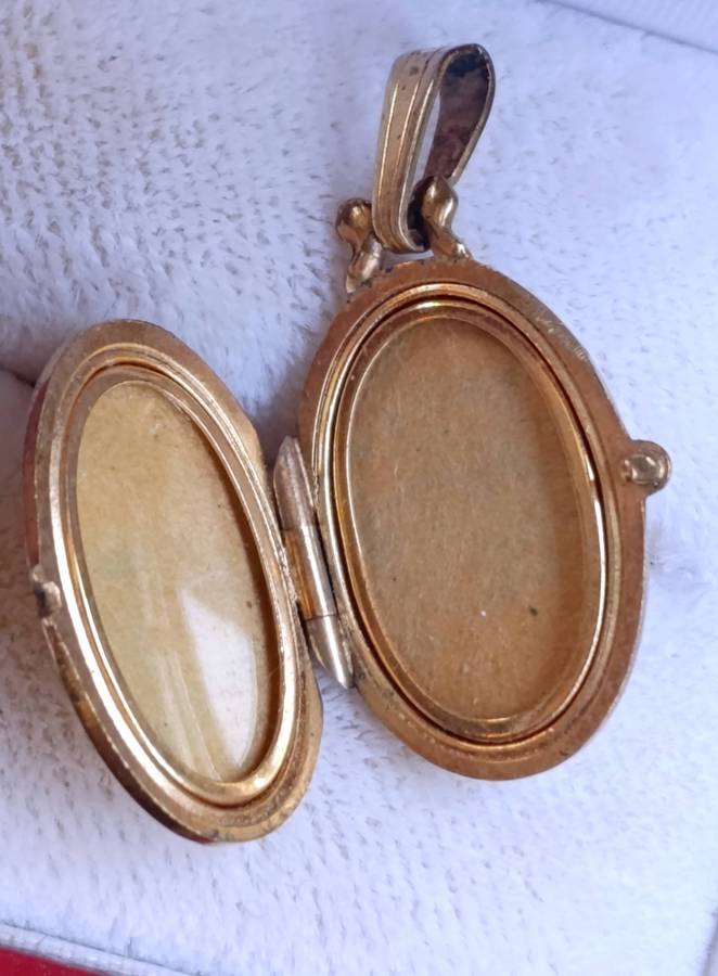 14K Rolled Gold Vintage Locket Pendant
