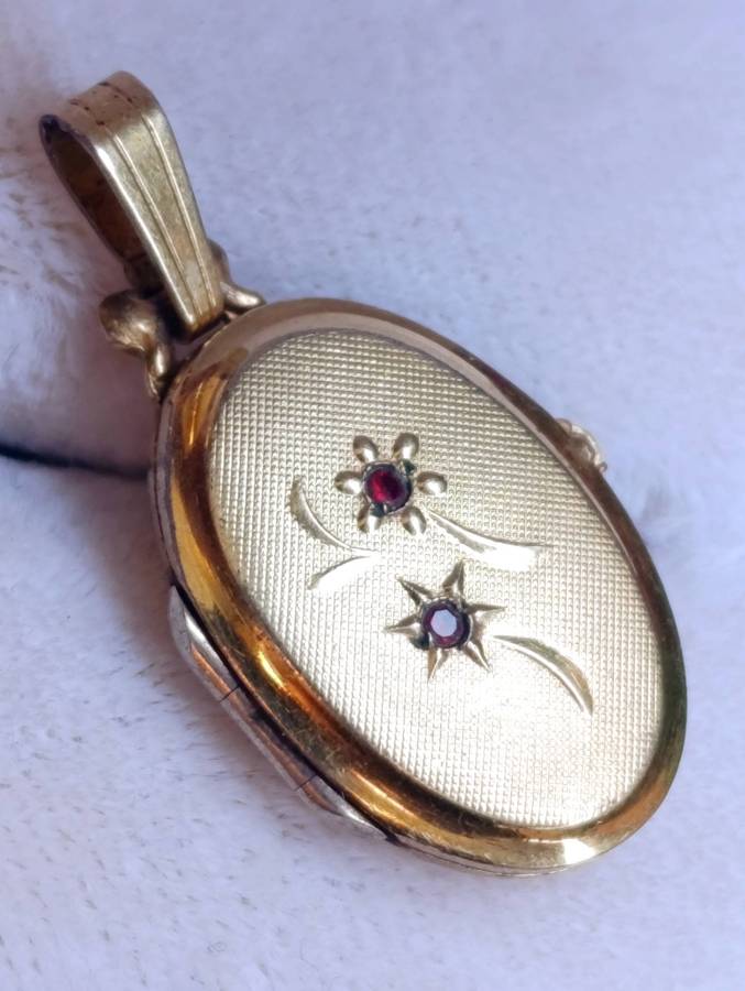 14K Rolled Gold Vintage Locket Pendant