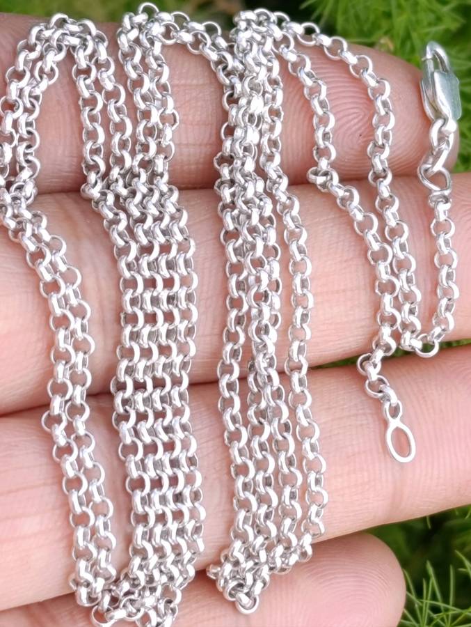 Sterling Vintage Extra Long Rolo Chain