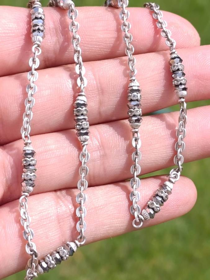 Pair Of Sterling Silver Vintage Anklets