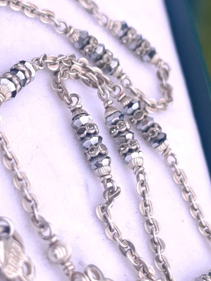 Pair Of Sterling Silver Vintage Anklets