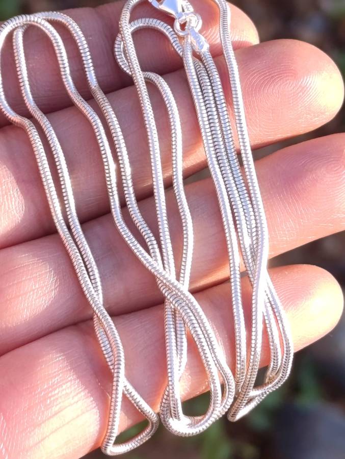 Extra Long Sterling Silver Snake Chain