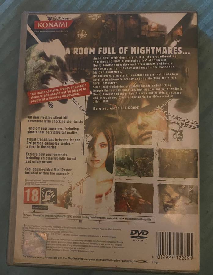 Silent Hill the Room Ps2 Pal.