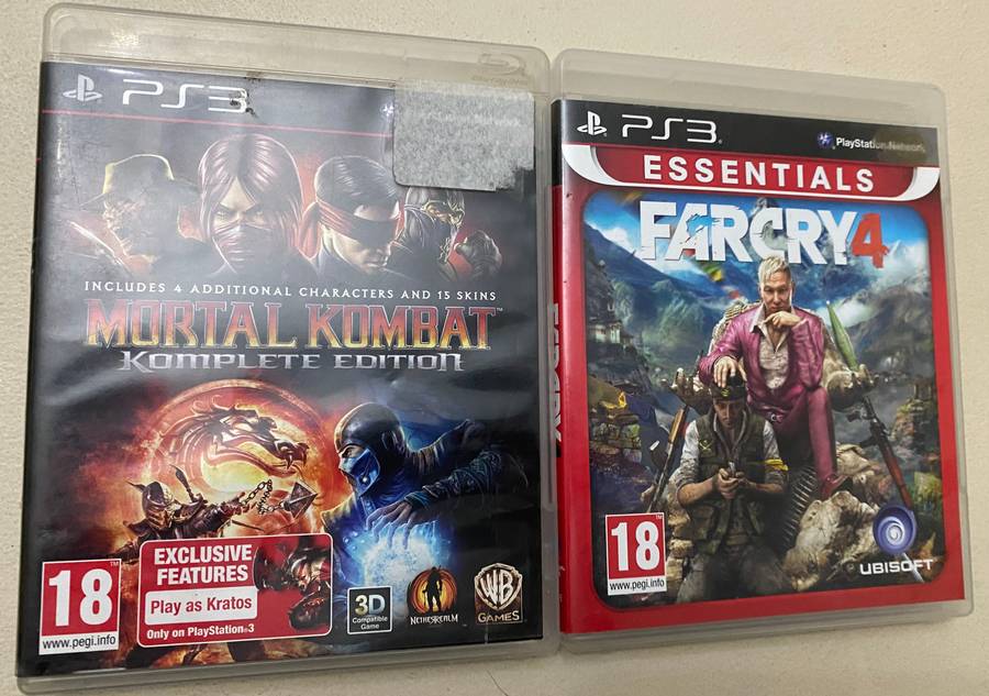 Mortal Kombat + Far Cry 4 Ps3 Pal.Cib.