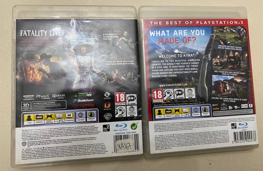 Mortal Kombat + Far Cry 4 Ps3 Pal.Cib.