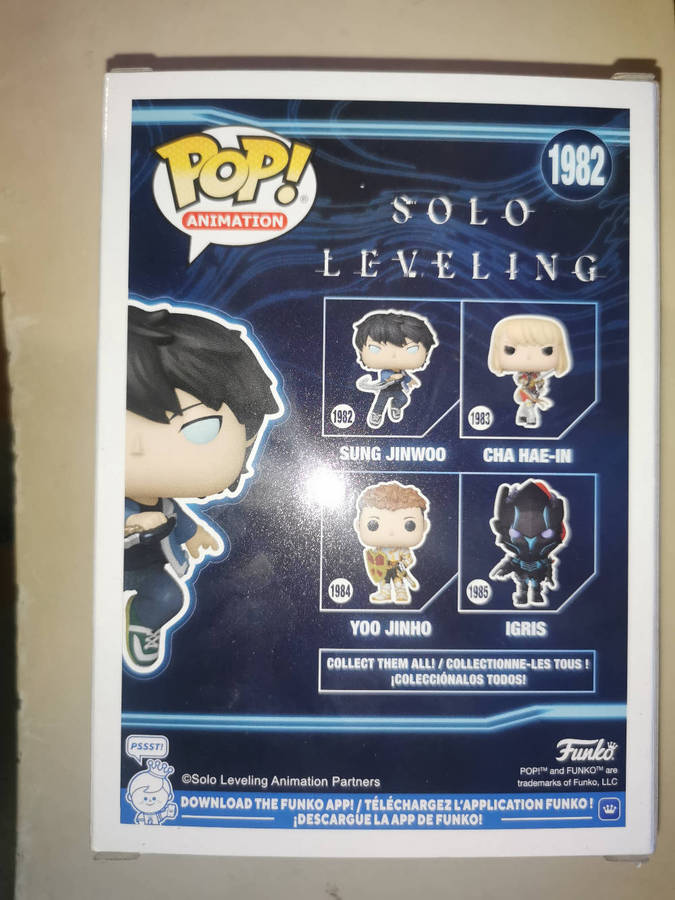 Sung Jinwoo Solo leveling Funko Limited Limited Edition Glow Chase