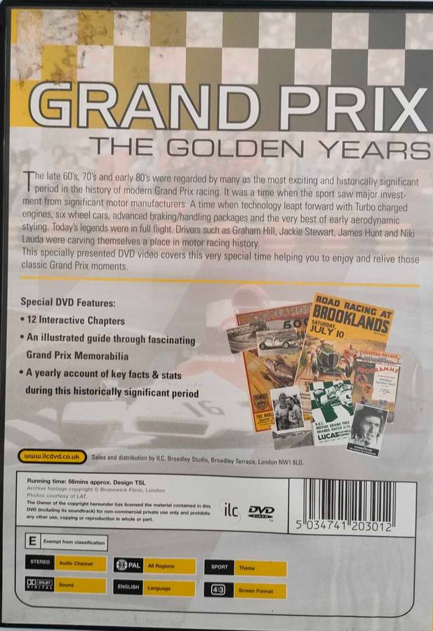 Grand Prix - The Golden Years DVD