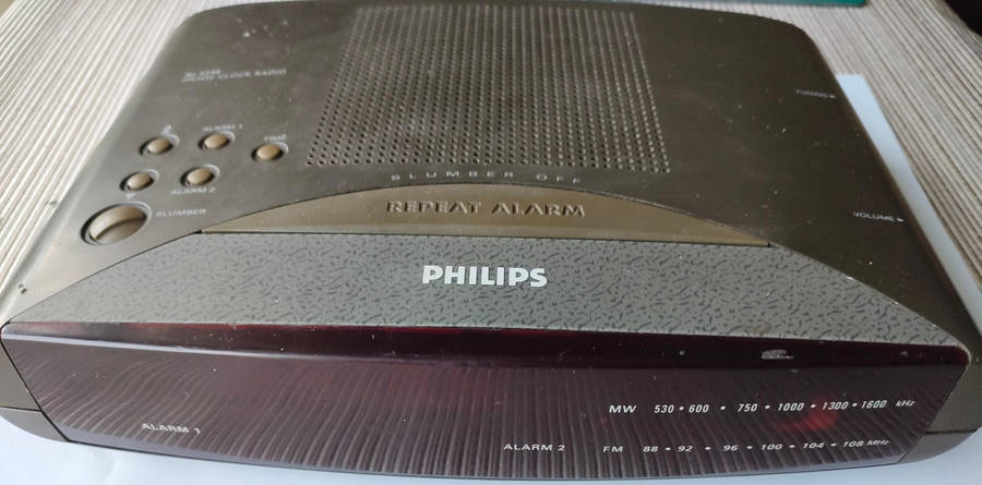 Phillips Bedside Alarm Clock Radio