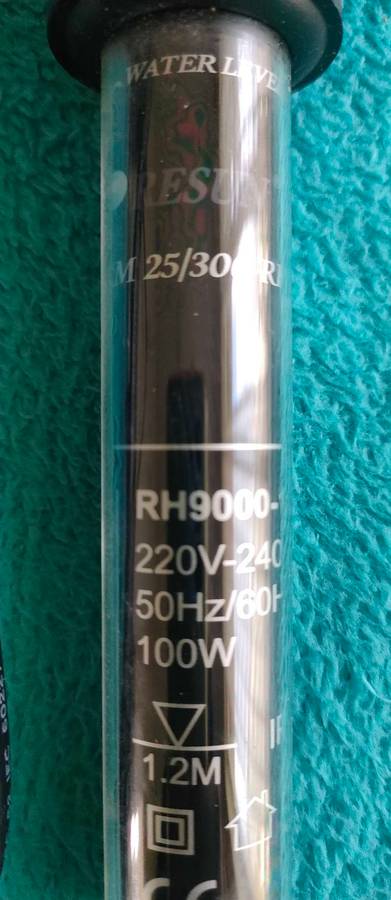 Aquarium heater resun 100 watt