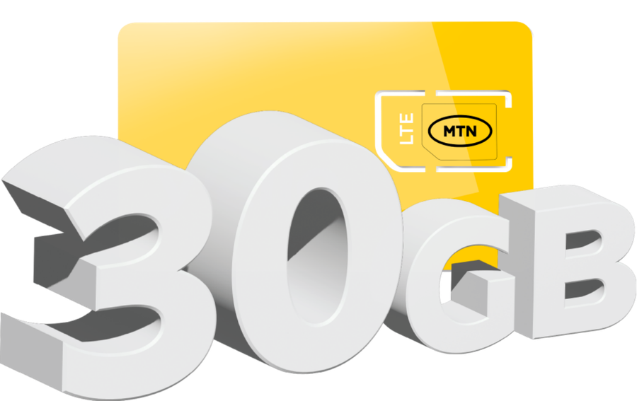 MTN Mobile Data 30GB (Anytime Data valid for 30 days)