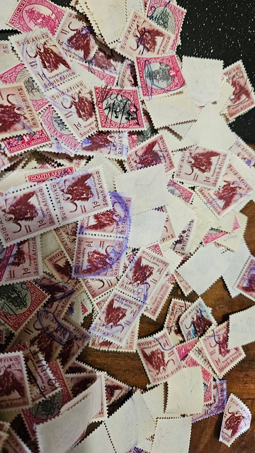 Box of South African Union Stamps