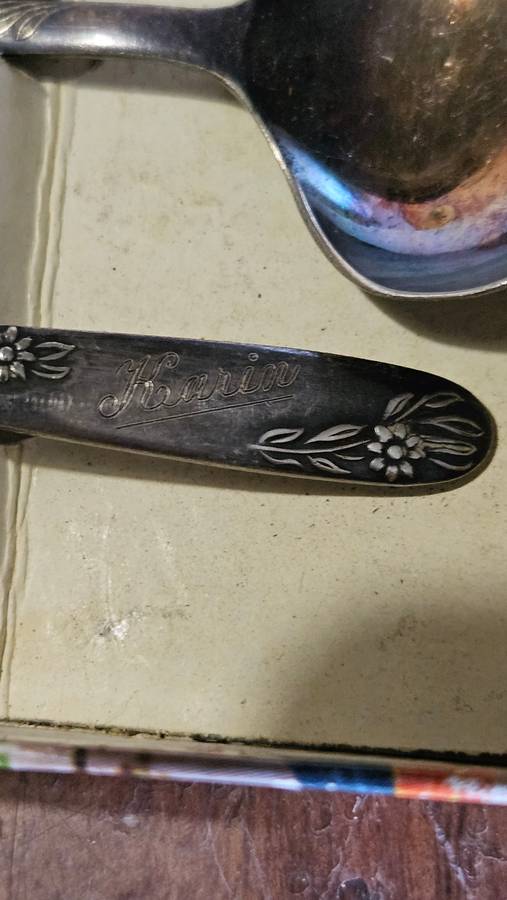 Vintage EPNS Baby Set