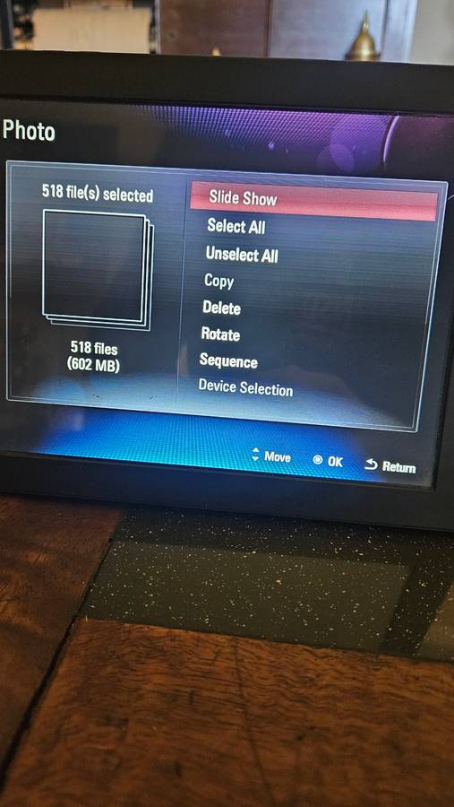 LG Digital Photo Display Unit. Model F8012N