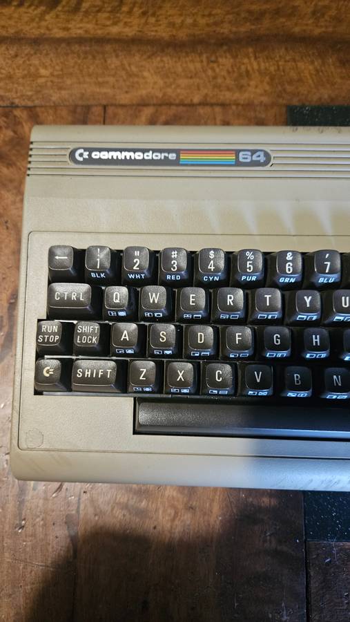Vintage Commodore 64 Keyboard Plus Games & Manuals