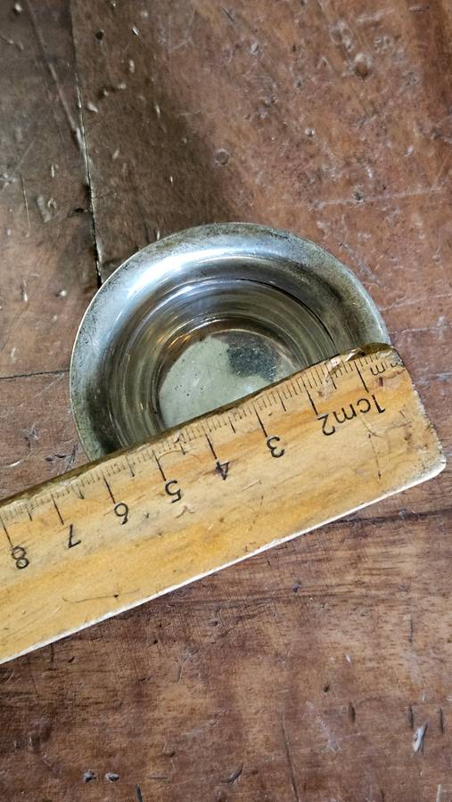 Hallmarked Silver Mustard Pot & Spoon