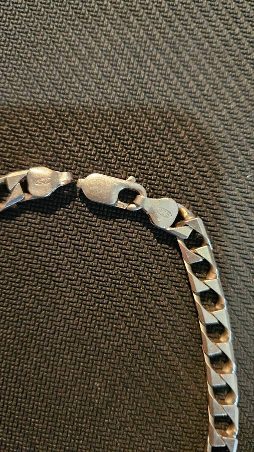 34 Grams Silver Men's Necklace