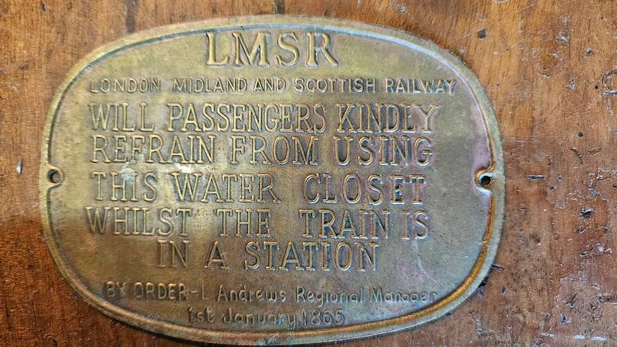 Antique Brass Plaque 1st Jan 1865