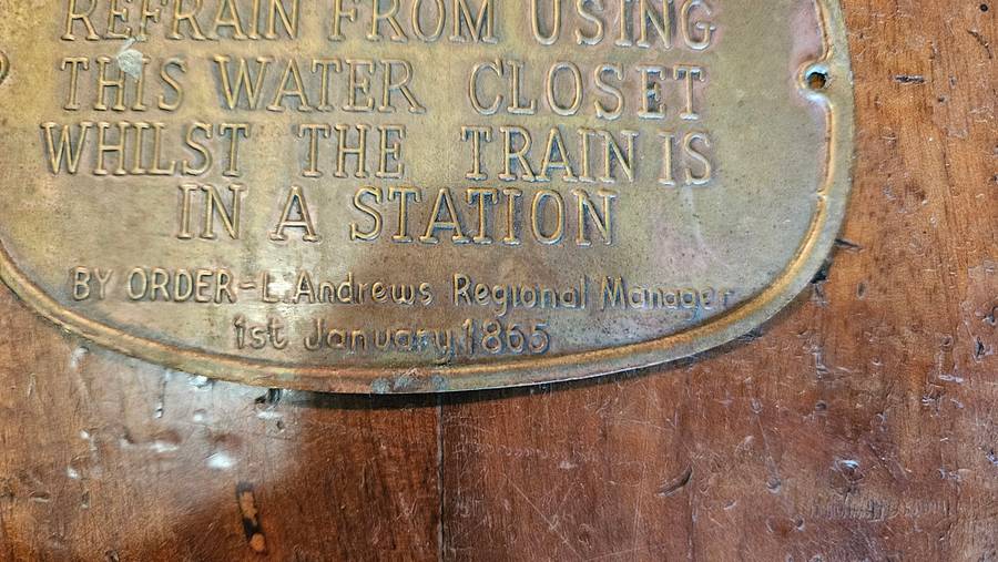 Antique Brass Plaque 1st Jan 1865