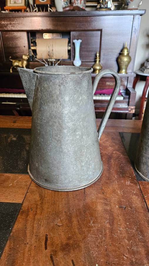 Galvanized Container & Pitcher
