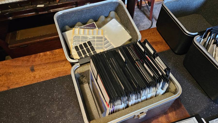 Vintage Floppy Disks Plus Containers