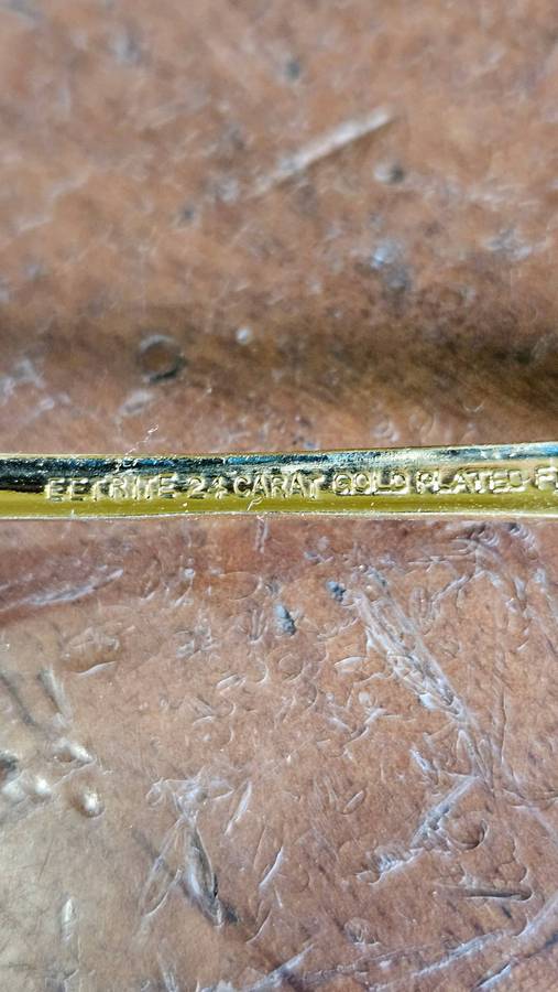 24 Carat Gold Plated Eetrite Spoons