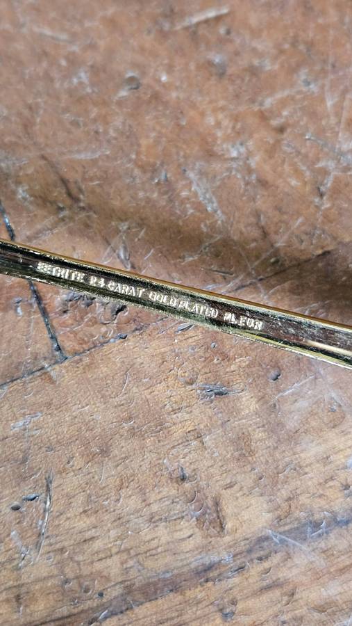 24 Carat Gold Plated Cake Lifter