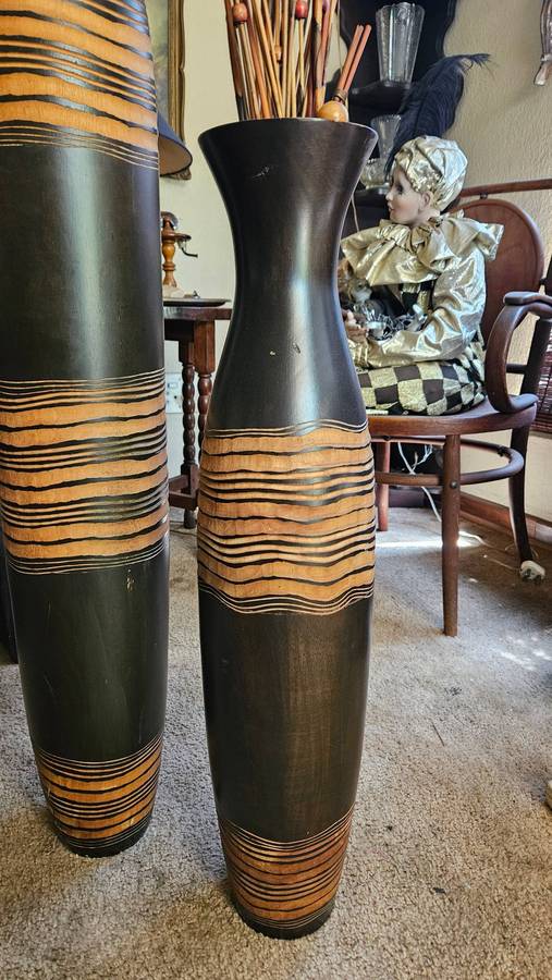 Large Bamboo Vases Plus Inners
