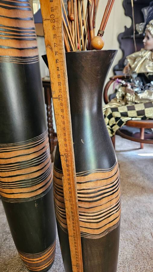 Large Bamboo Vases Plus Inners