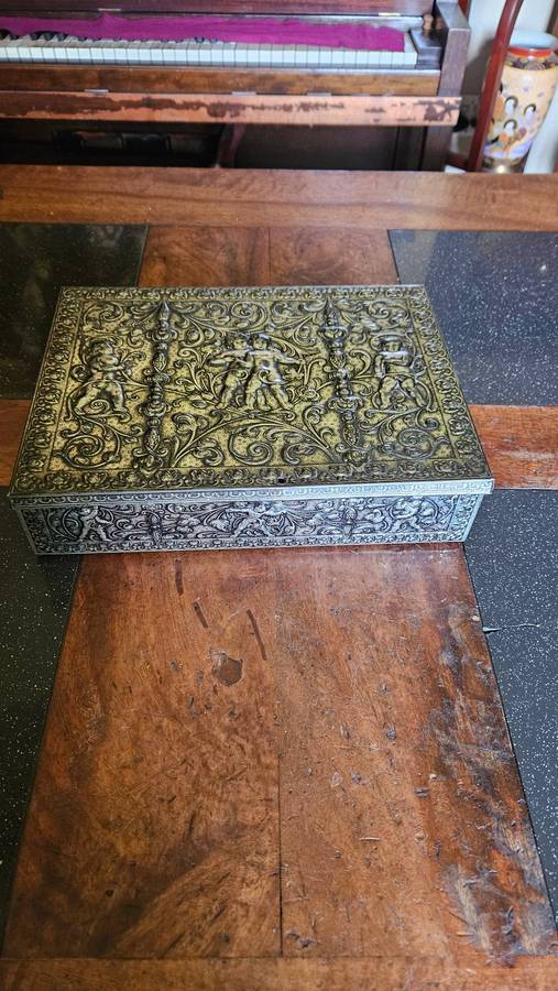 Ornate Vintage Metal Box