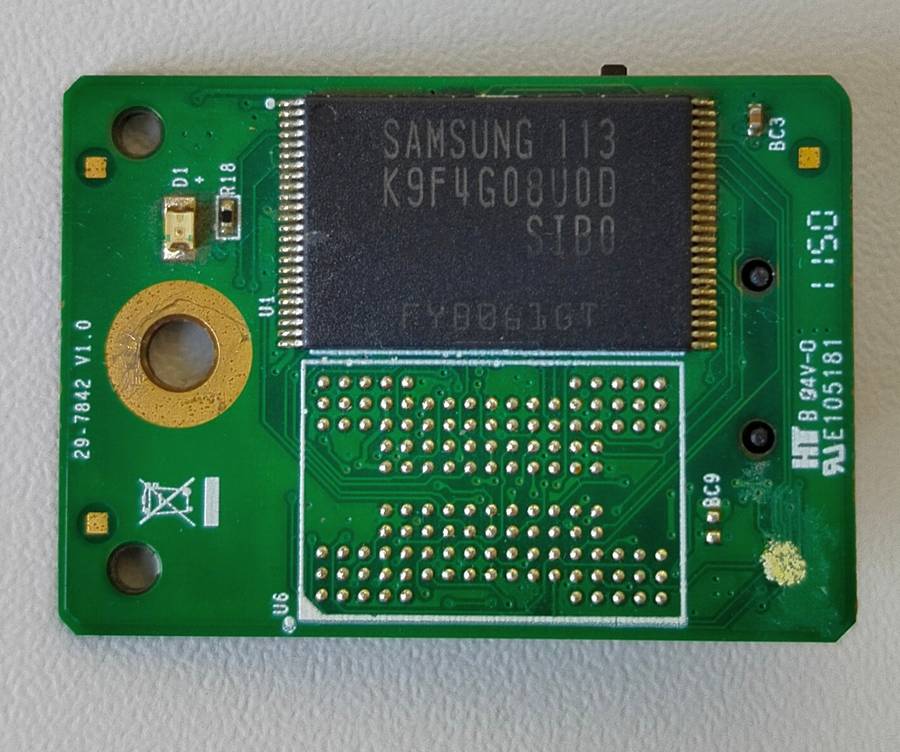 512MB USB header attached solid state storage