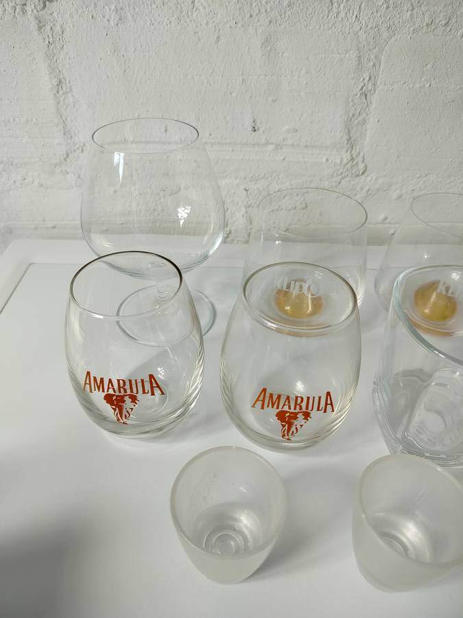 Liquor glasses | Amarula Klipdrift Jim Beam