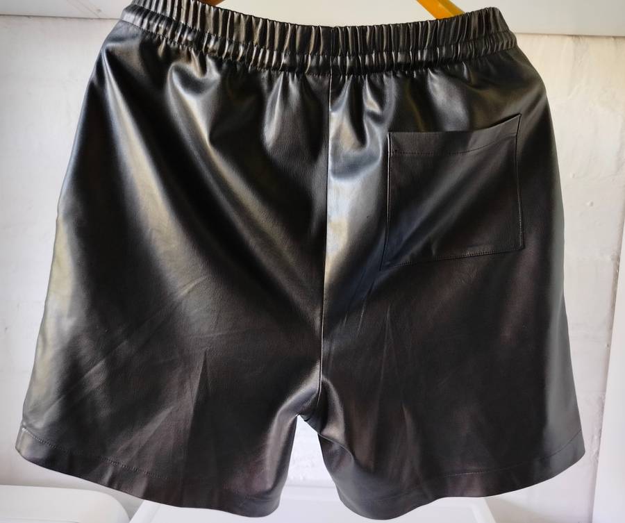 Basketball style pleather shorts by Markham | Size M | Generously sized | Well worn