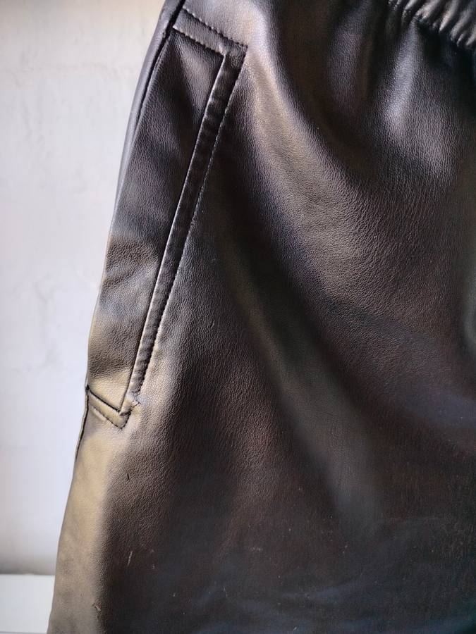 Basketball style pleather shorts by Markham | Size M | Generously sized | Well worn